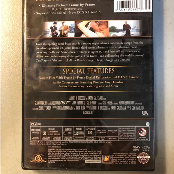 James Bond in Goldfinger (DVD, 1999, Special Edition) - Picture 2 of 6